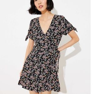LOFT floral skort romper